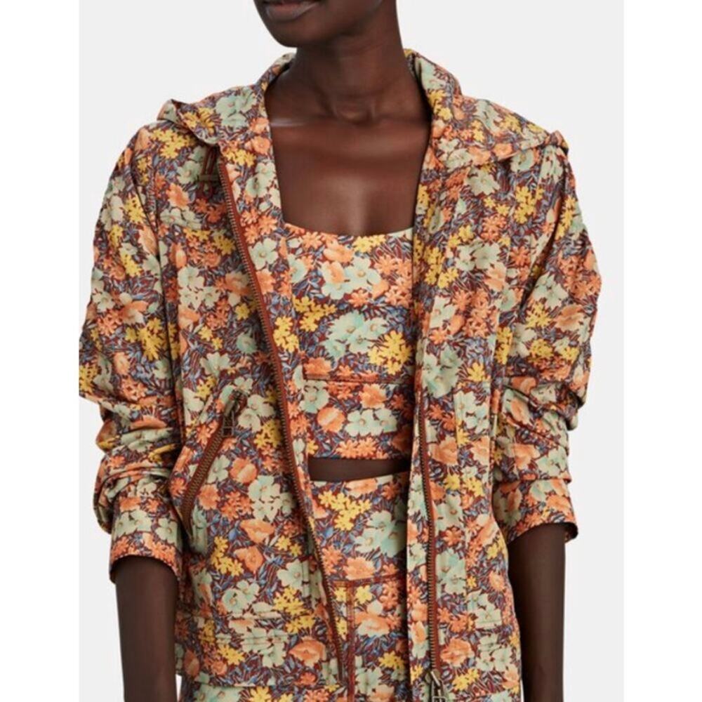 Veronica Beard Sibila Floral Anorak Jacket Lightweight Coat Size S